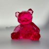 Ourson translucide rose fuchsia