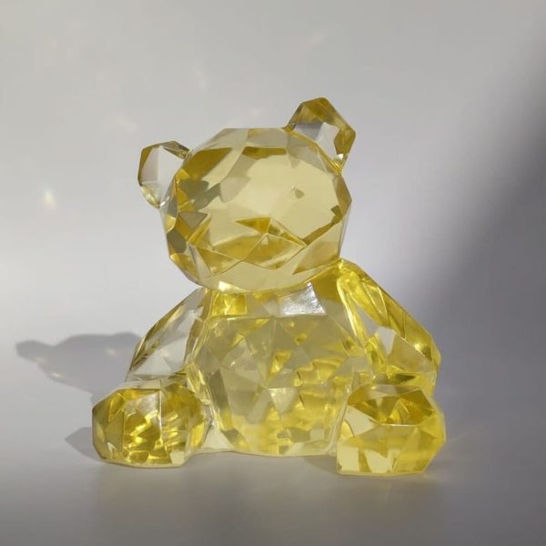 Ourson translucide jaune