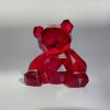 Ourson translucide rouge rubis