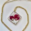 Losange rose gypsophile MF1